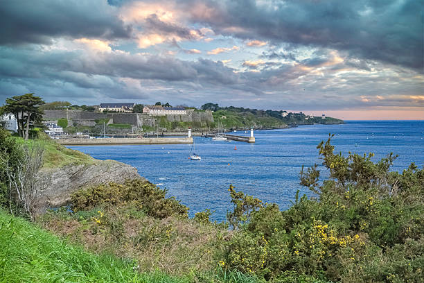 istock Le Palais in Belle-Ile, Brittany, typical harbor 2216009600