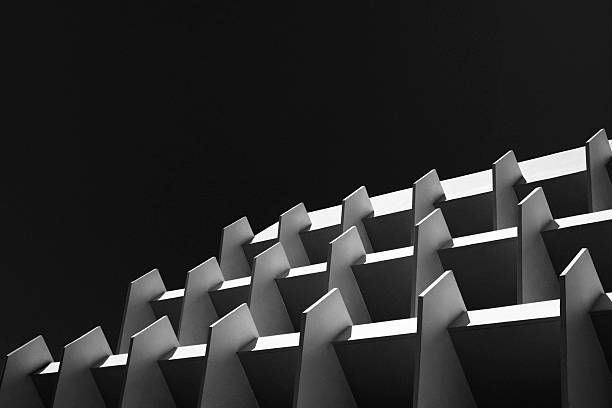 White abstract architecture background