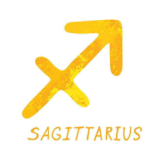 istock Hand drawn sagittarius zodiac sign Esoteric symbol doodle Astrology clipart Element for design 2216015499
