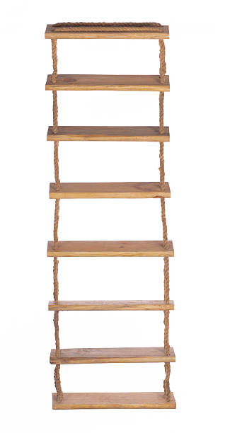 istock rope ladder with wooden steps isolated on white background 2216015740