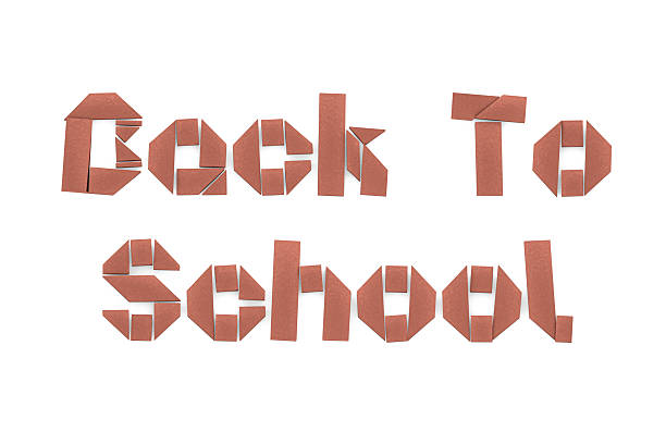 istock Back To School Paper Text on White Background 2216022714