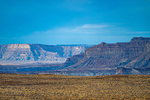 istock Desert Landscape with Layered Rock Formations in Arizona 2216031200