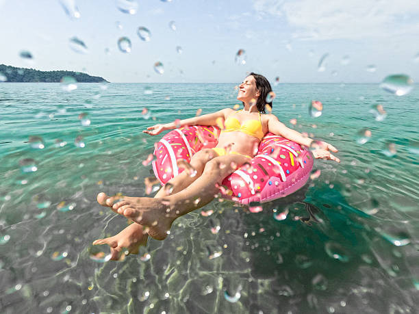istock Woman enjoy in the sea 2216044582