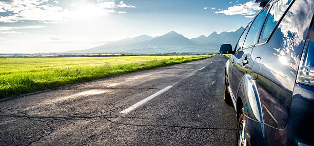 istock car for traveling with a mountain road 2216048638