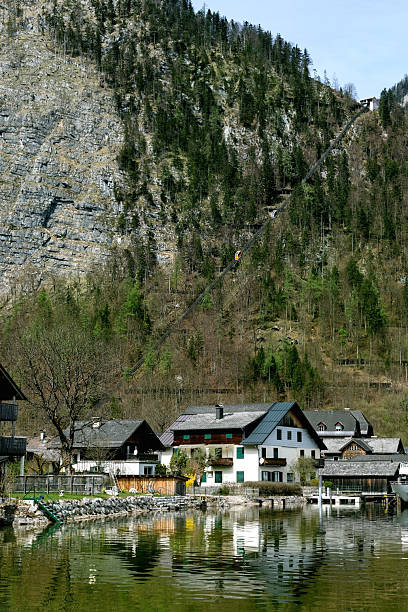 istock Hallstatt Austria. Alpine Village Nestled Between Mountain Cliffs 2216051656