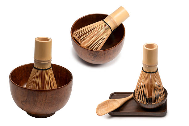 istock Bamboo crown and bamboo bowl isolated on a white background. 2216055909