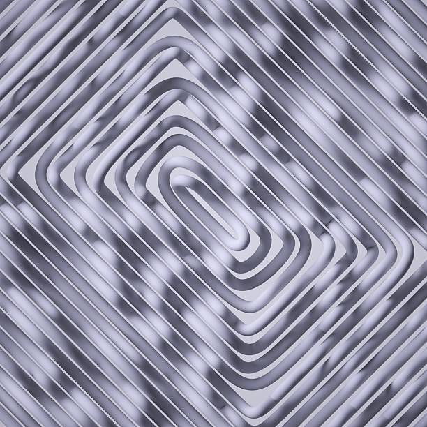 abstract geometric background. White tubes, thick lines isolated on white. Simple geometric wallpaper, 3d render