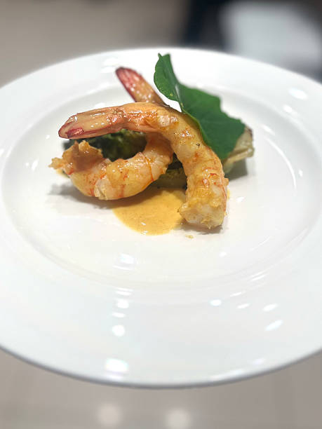 istock Cooked Whole Shrimps served in a dish on the table 2216061342