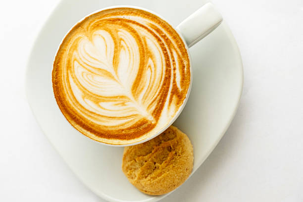istock Coffee. Coffee and cookie. Cup of coffee with biscuits. Latte coffee. Cappuccino. 2216061485