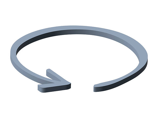 3d arrow symbol. Business clipart. Single element for design