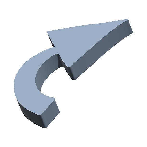 istock 3d arrow symbol. Business clipart. Single element for design 2216063381