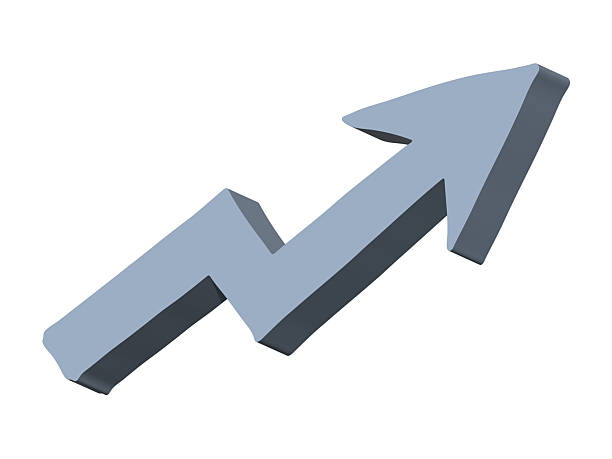 istock 3d arrow symbol. Business clipart. Single element for design 2216063476