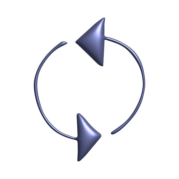 3d arrow symbol. Business clipart. Single element for design