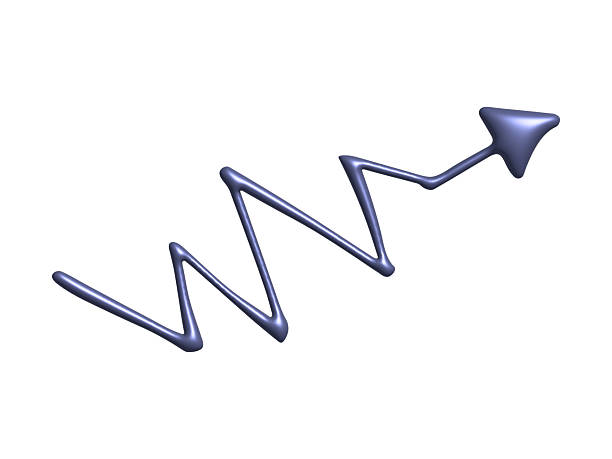 3d arrow symbol. Business clipart. Single element for design