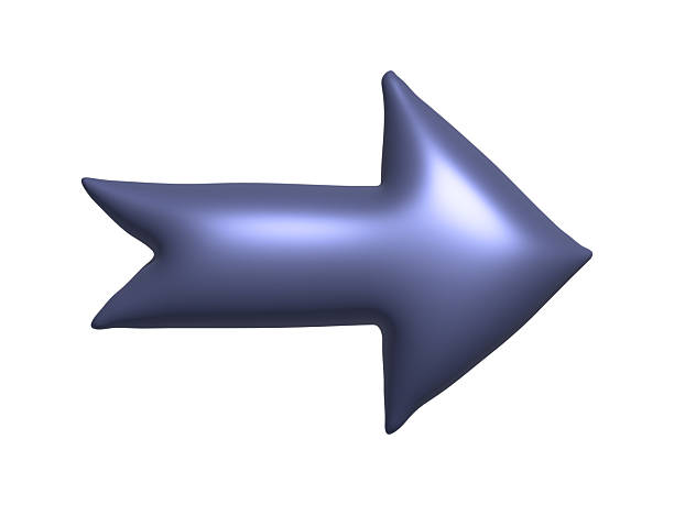 3d arrow symbol. Business clipart. Single element for design