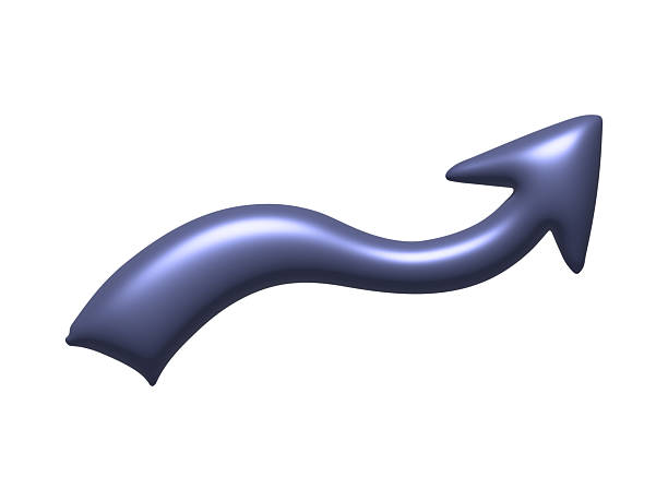 3d arrow symbol. Business clipart. Single element for design