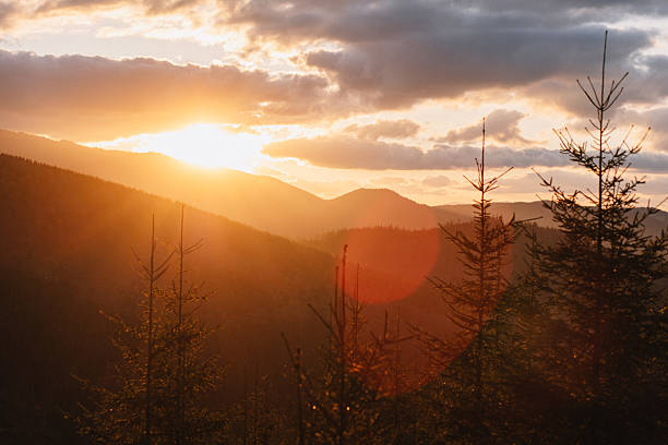 istock Scenic sunset in the mountains 2216066317