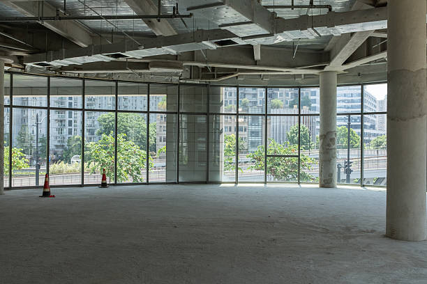 istock Open office space in the city background 2216070596