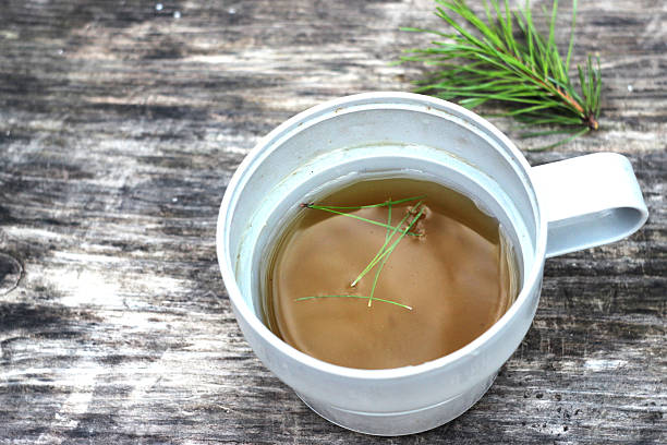 istock Herbal tea in a mug on a picnic 2216073358