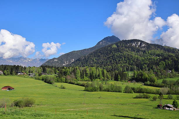 istock Bavarian Alps with forest and clouds in spring, Berchtesgaden, Germany. 2216079736