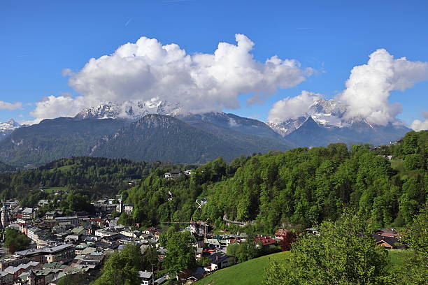 istock Berchtesgaden town with mountains in spring, Bavaria, Germany. 2216079762