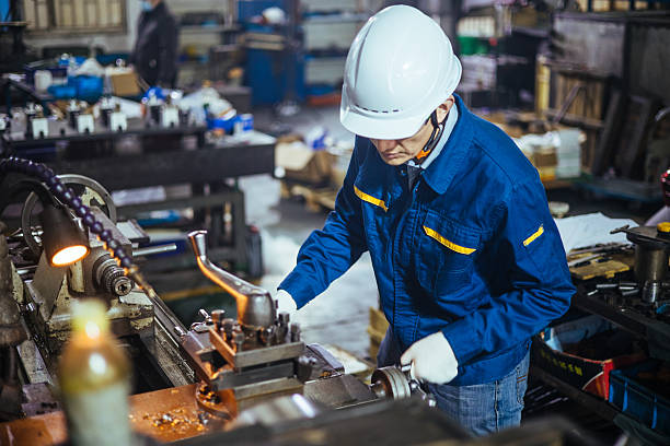 istock Asian male engineer working in factroy 2216087271