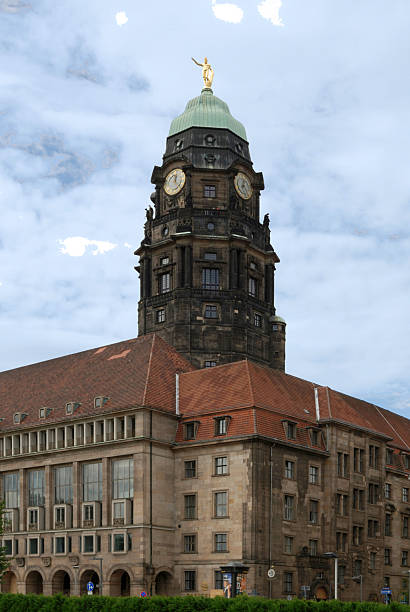 City hall of the Saxon provincial capital Dresden - Germany.