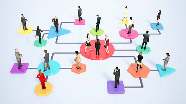 Network of business professionals engaging in strategic discussions during a corporate event