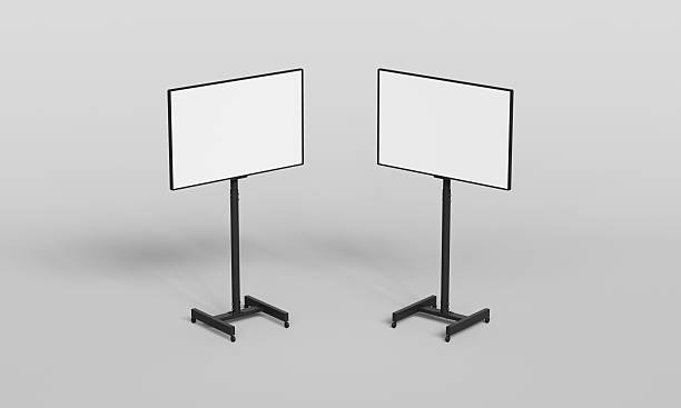 istock Stand Monitor Screen Mock up. 3D Rendering. 2216107949