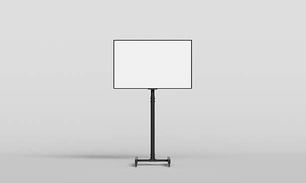 istock Stand Monitor Screen Mock up. 3D Rendering. 2216107954