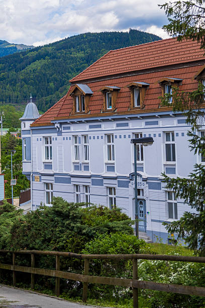 istock Historic European Building with Mountain View 2216111828