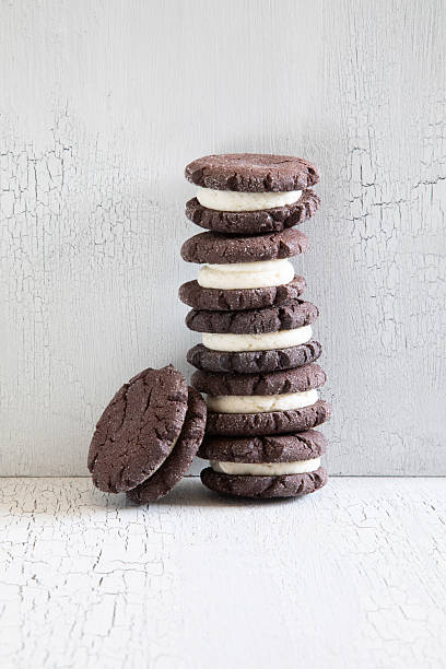 istock chocolate creme filled sandwich cookies 2216116071