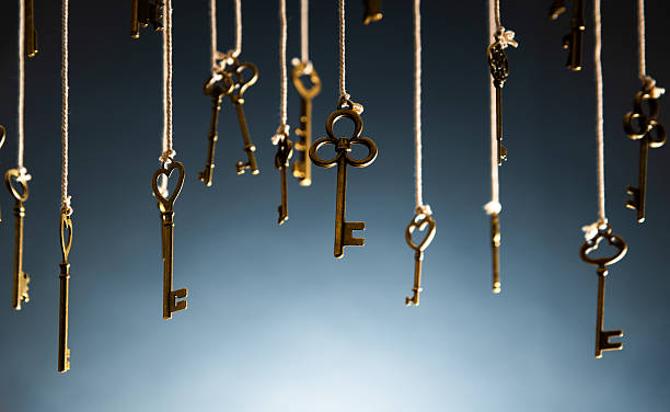 istock Many vintage door keys are hanging 2216129397