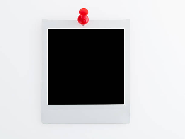 istock Blank photo pinned on white background 2216129433