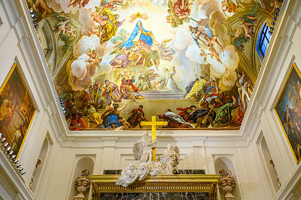 istock Medieval Architecture Cathedral Ceiling Fresco 2216134051