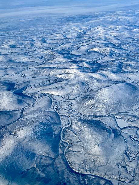 istock Airplane view on Putorana Plateau, Russia 2216134315