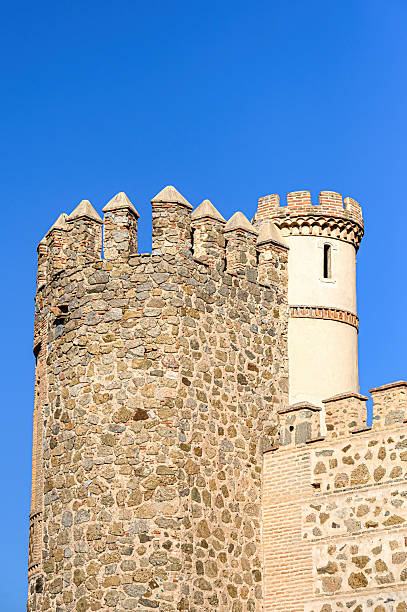 The Watchtower of Torrelodones at sunset. Torrelodones, a municipality in the northwest of the Autonomous Community of Madrid, Spain. The tower was declared \
