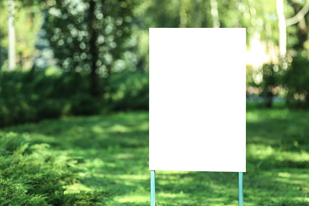 istock Blank advertising board on street 2216135387
