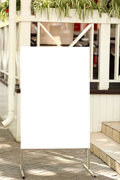 istock Blank advertising board on street 2216135519