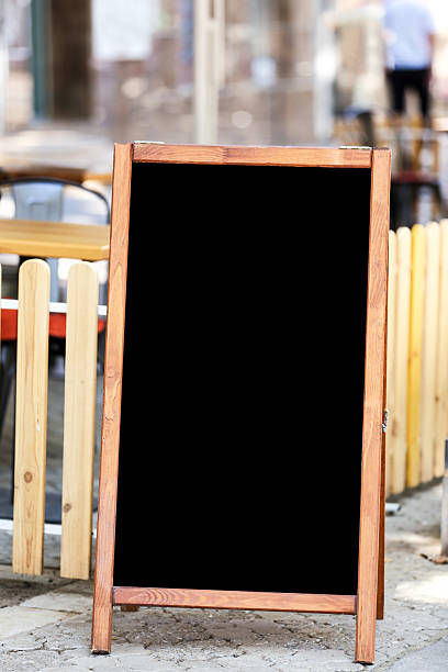 istock Blank advertising board on street 2216136218