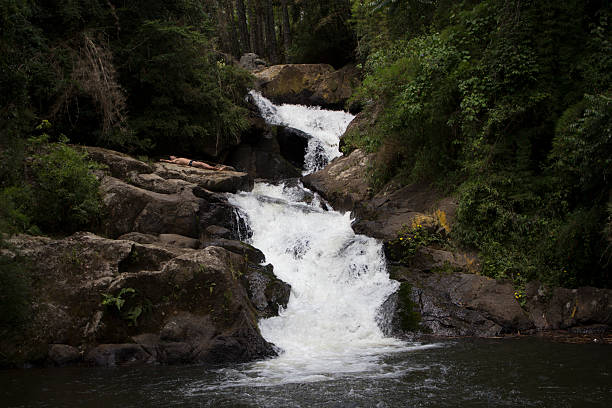 A powerful view from the base of the waterfall
