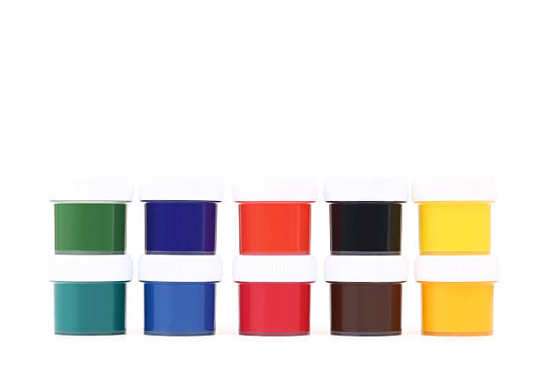 istock Colorful gouache paints isolated on white background 2216141146