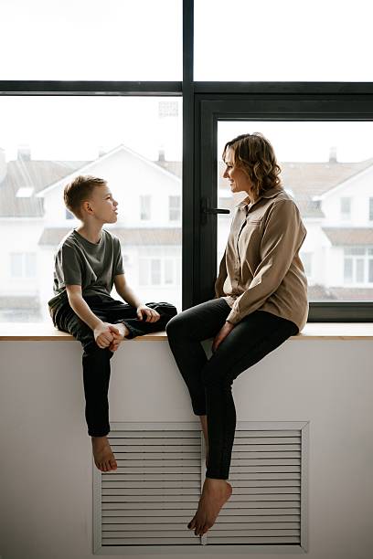 istock Mother and Son Sharing a Meaningful Conversation 2216147687