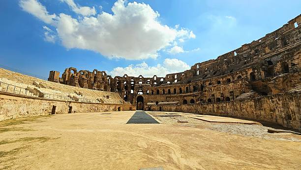 istock Inside of an Old and somewhere preserved amphitheatre 2216152134