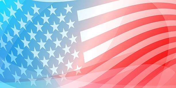 istock American flag in red and blue with stripes and stars. 2216157862