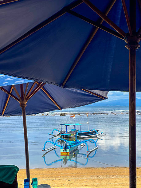 Seats on the beach at Sanur Bali