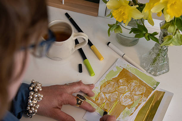 istock Finishing Touches on a Handcrafted Springtime Card 2216174489