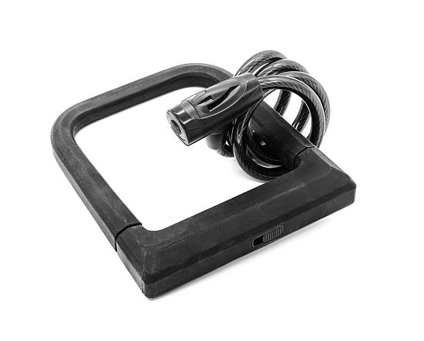 Bike Locks closed, isolated on white