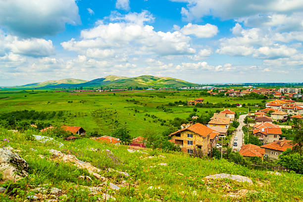 istock Panoramic view of Krichim town on nice spring day Bulgaria 2216187642