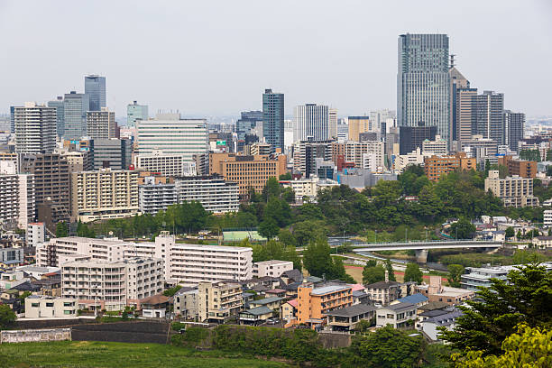 Sendai Cityscape in Miyagi Prefecture, Japan.